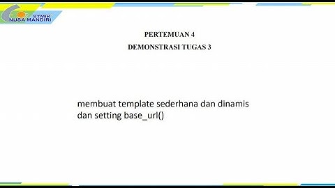 Pertemuan 4 - Web Programming II