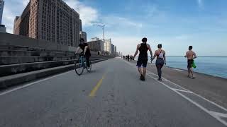 2024, Feb 27, Cycling on Chicago Lakefront Trail