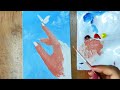 Easy Acrylic Painting for Beginners/ How to Draw Butterfly on Girl Hand / Simple Acrylic Painting /