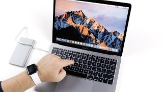 Распаковка MacBook Pro 2016 - где порты?