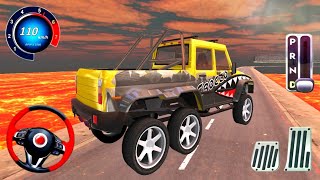 New Offroad 6x6 Monster Truck Driving Gameplay Jeep Driving 3D Simulator Driver: Android Gameplay screenshot 5