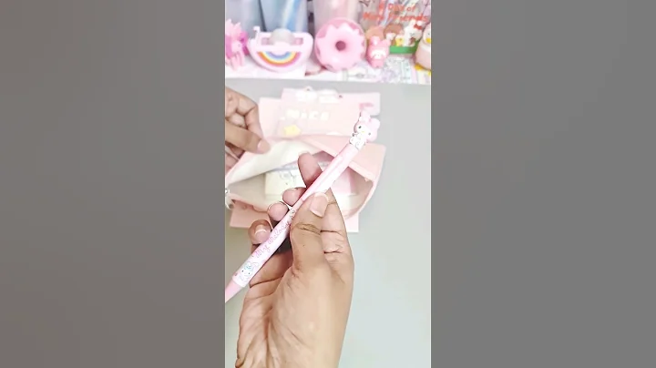 💗 cute pastel pink stationery set from miniso #cute #stationery #asmr #shorts