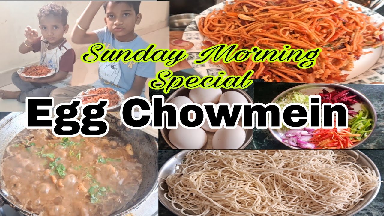 Sunday morning special EggChowmein | chicken curry |odia vlogs 