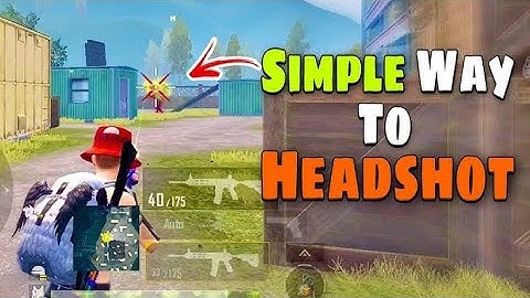 Simple Way To Headshot ⚡ | Tips And Tricks (Pubg Mobile)guide/tutorial #pubgmobile #bgmi 
