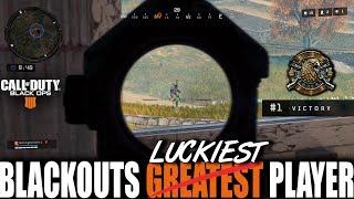 BLACKOUT WORLD'S LUCKIEST PLAYER DOES IT AGAIN | Call of Duty Black Ops 4 Greatest WIN EVER