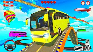 Mega ramp extreme Coach bus  Stunt Game- 3d android gameplay screenshot 4
