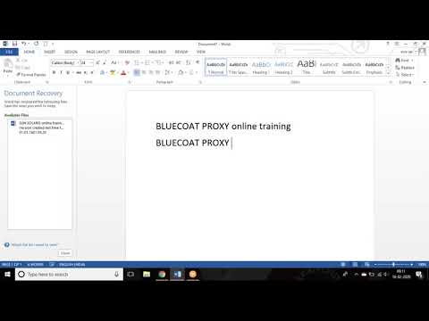 Bluecoat Proxy Online Training