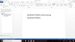 Bluecoat Proxy Online Training