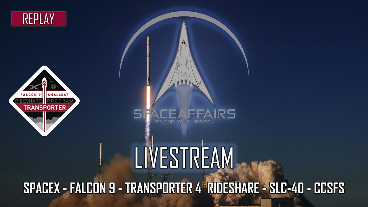 Transporter Falcon Rideshare SpaceX - Falcon 9 - Transporter 4 Rideshare - SLC-40 - CCSFS - April 1 ...