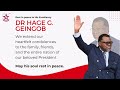 African Stars pay their respects to the family of the late Dr Hage G. Geingob