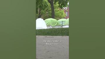 Rutgers bans encampments after months of volatility following pro-Palestinian protests #shorts