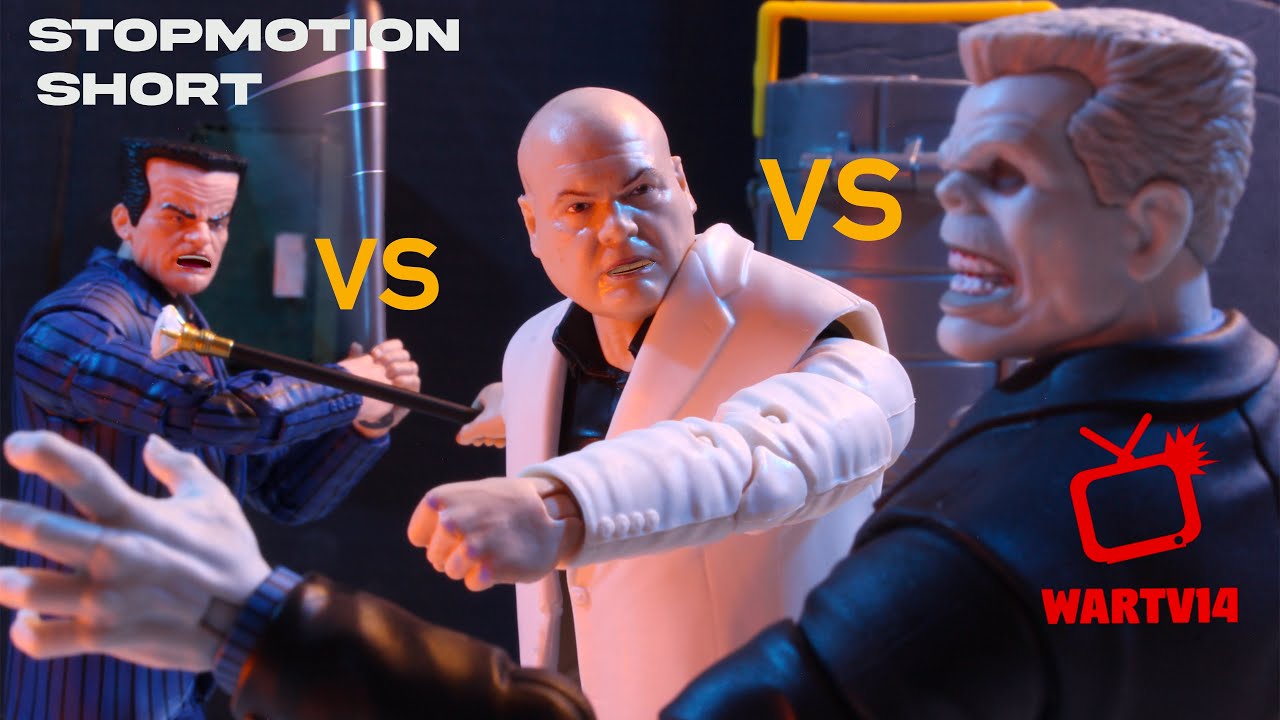 KINGPIN vs HAMMERHEAD vs TOMBSTONE Stop Motion Fight (Short) YouTube