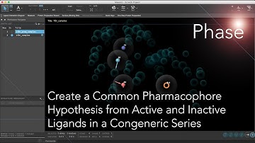 Create a Pharmacophore Hypothesis - From Active and Inactive Ligands in a Congeneric Series