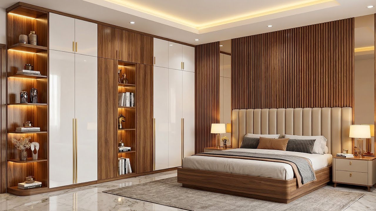 200 лучших идей дизайна современных шкафов для спальни 2026 года | Умные раздвижные шкафы и роско...