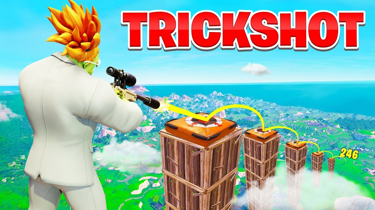 100 TRICKSHOTS aber NUR 3 LEBEN! in Fortnite