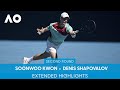 Soonwoo kwon v denis shapovalov extended highlights 2r  australian open 2022