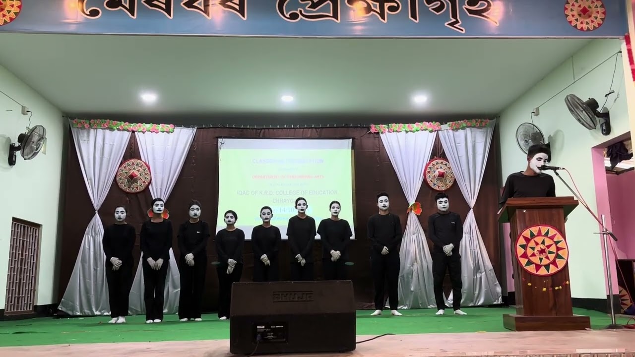 Mime presentation by students of KRDCE
