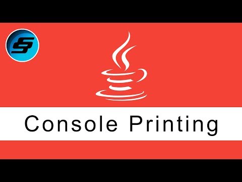 Printing To The Console - Java Programming