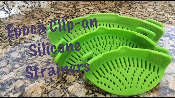 Clip-on Silicone Strainers
