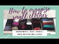 4 different & useful ways to store undergarments, socks, beanies, inners and other small clothes