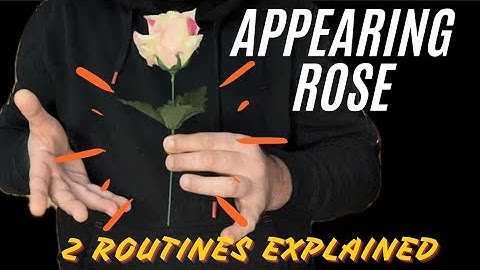 Appearing Rose Trick | 2 ROUTINES EXPLAINED #magic #foryou #tricks #tutorial