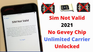 iPhone sim not valid 2021!No more Gevey chip Unlimited Unlock Free.
