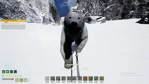 Killing Polar Bears with Spear in Icarus PC Game