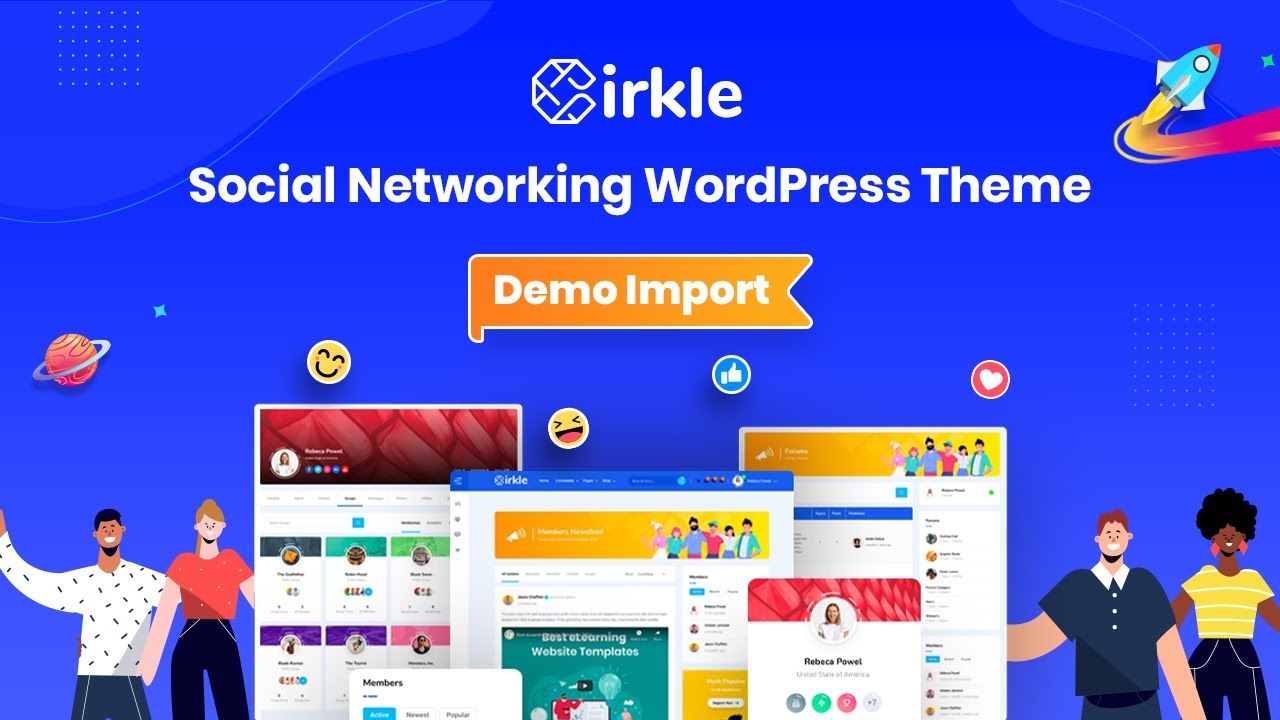 Cirkle – Social Networking WordPress Theme [Demo Import] - YouTube