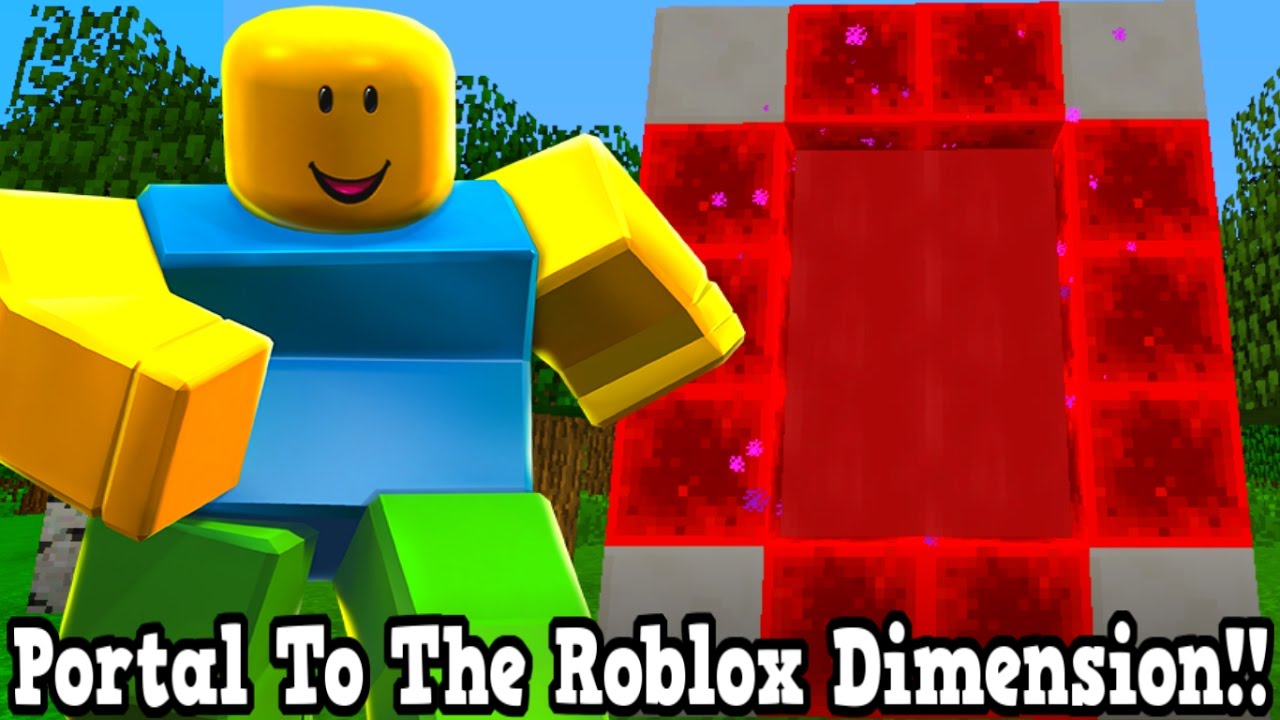 Minecraft How To Make A Portal To The Roblox Dimension Roblox Dimension Showcase Youtube - minecraft roblox how to make a portal to roblox