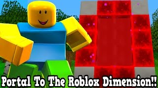 Minecraft How To Make A Portal To The Roblox Dimension - Roblox Dimension Showcase!!! screenshot 5