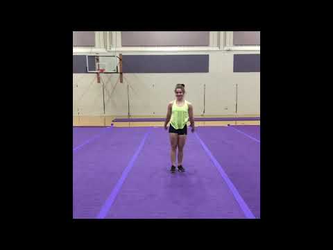 Back handspring back tuck on dead mat (A&T)