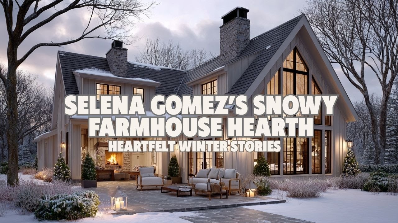 Selena Gomez’s Snowy Farmhouse Hearth Heartfelt Winter Stories