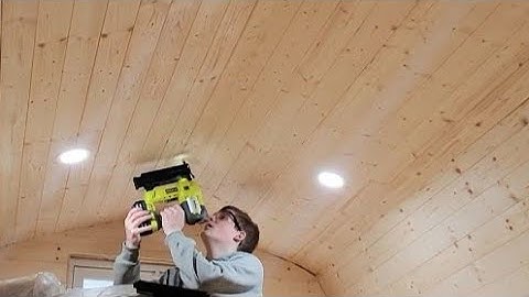 Installing Tongue & Groove Pine In Gambrel Loft