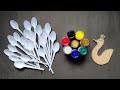 Unique Wall Hanging Craft | Best out of waste Cardboard and Plastic Spoons | Home Decoration Ideas