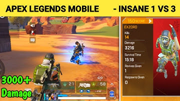 Apex Legends Mobile *MUST WATCH Gameplay Insane 1 vs 3 • #apexlegends #apexlegendsmobile #apex