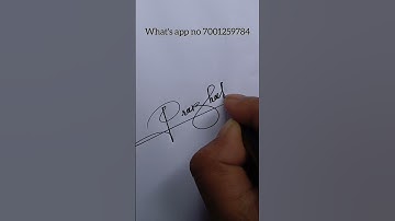 Sign your signature Prabhakar #signature #design #sign #art #youtubeshorts #viralshorts #superwrite