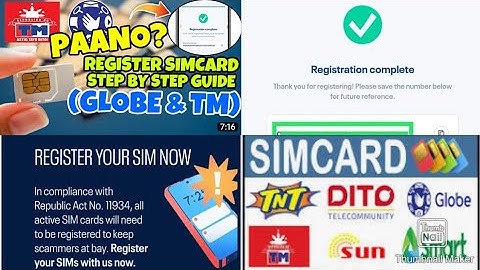 PAANO IREGISTER ANG GLOBE/TM SIMCARD?(SIMCARD REGISTRATION)STEP BY STEP TUTORIAL