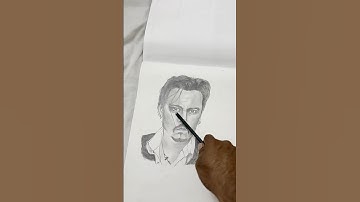 Johnny Depp | World of Anand | Grid drawing #griddrawing #simple #johnnydepp