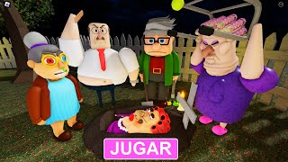 LA ABUELITA MALVADA ESTÁ MUERTA? Todo la familia Abuelita  necesita ayuda en Run Obby #roblox