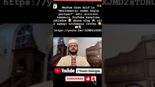 Merhum Ozan Arif’in “Müslümanlar neden böyle  perişan?” adlı şiirini YouTube kanalıma yükledim.🙋‍♂️ Resimi