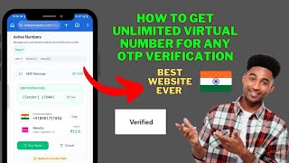 How to get Virtual number for OTP verification || NEW BEST WEBSITE EVER || FAKE WHATSAPP ACCOUNT