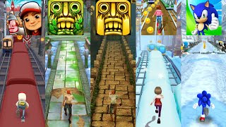Subway Surfers 🆚 Temple Run 2 🆚 TEMPLE RUN 🆚 Subway Princess Runner 🆚 Sonic Dash screenshot 1