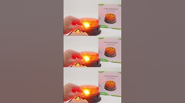 Amber rotating beacon light for Emergency vehicles, Truck Vehicle, Forklift, Construction Vehicle