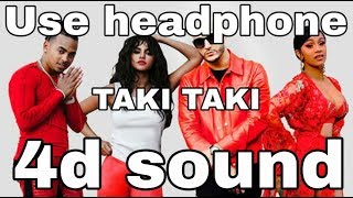 DJ Snake - Taki Taki ft i: Virtual 🎧4D sound : smooth surround:🔊🔊HQ :| visualizer |🎵