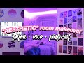 *AESTHETIC* room makeover! *tiktok + vsco + pinterest inspired*