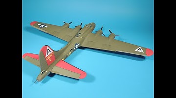 Attaching the stabilizers - Part-9 of Detailing and Building the Revell Monogram 1/48 scale B-17G