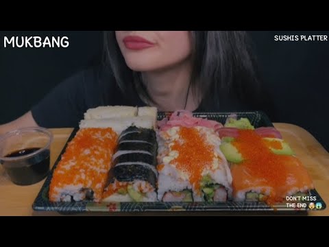 Ultimate Sushi Platter MUKBANG 🍣🧡 So Fresh & Flavorful #viralvideo #mukbang #trending 