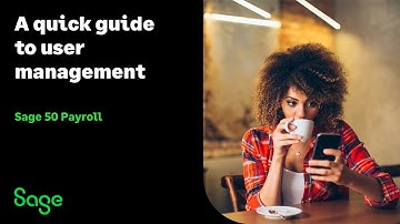 Sage 50 Payroll (UK) - User management