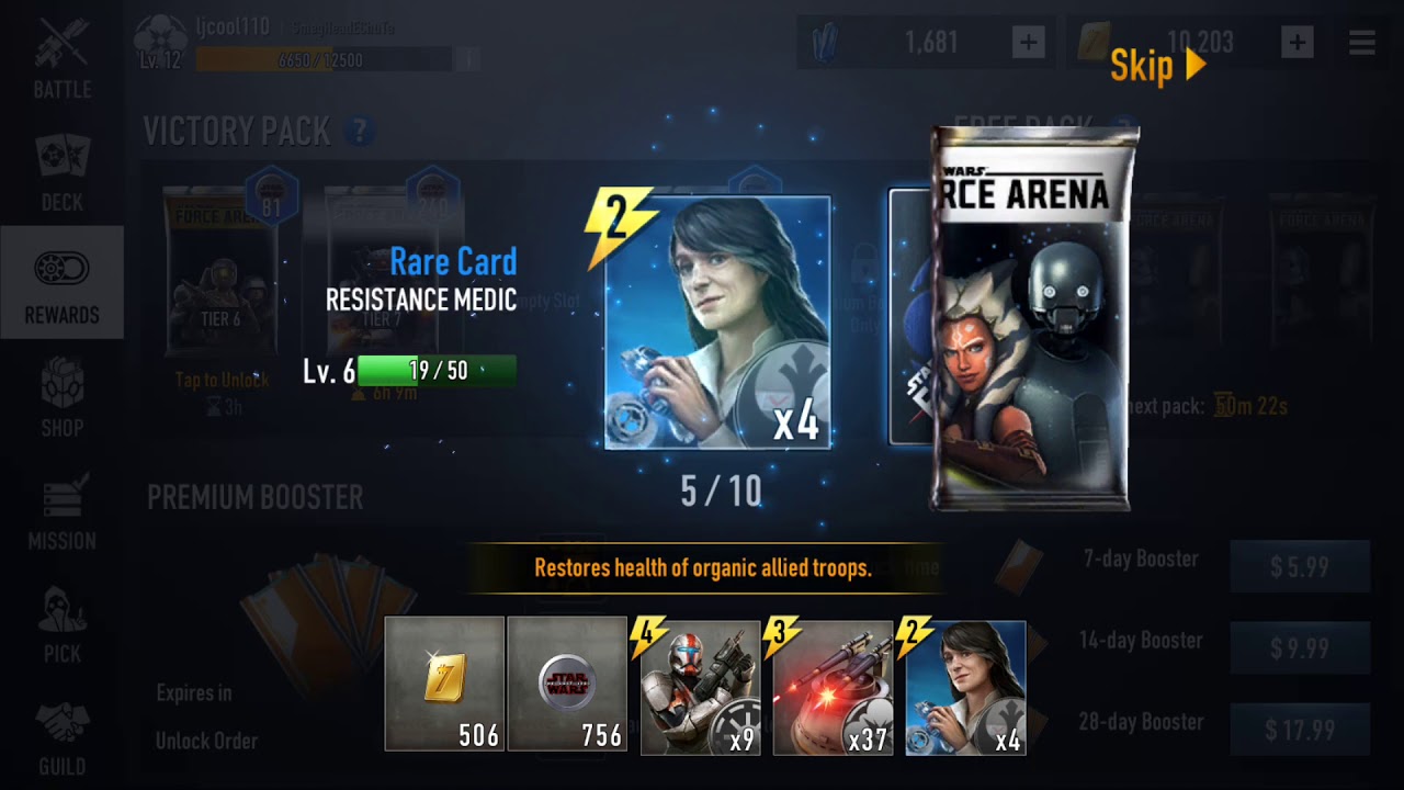 SWFA Light Side Platinum Tier 6 Pack Opening