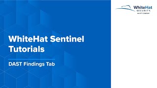 WhiteHat Sentinel DAST Findings Tab